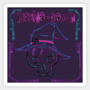 The Witch Skull, Techno-Coven GothCon 2022 Sticker